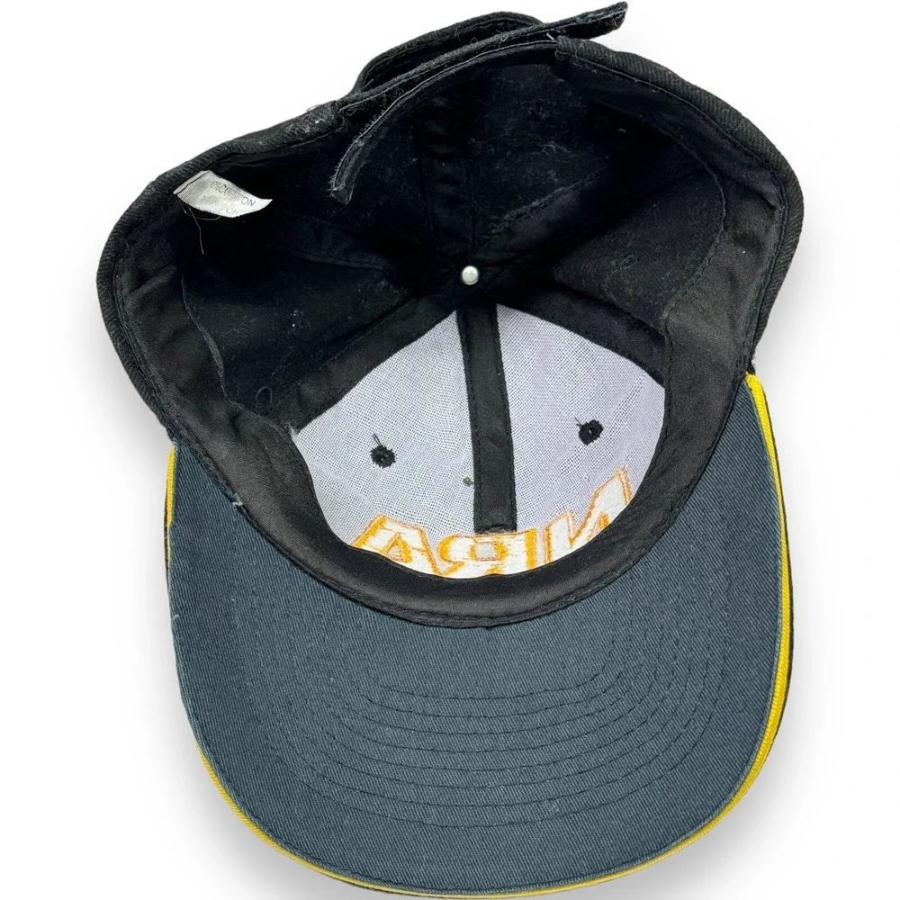 NRA Embroidered American Flag Hat Adjustable Ball Cap Black Yellow Cotton Mens